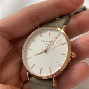 Rosefield West Village Watch Rosegold + Mint Green
